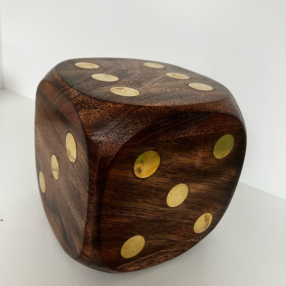 Dice with Gold Accents